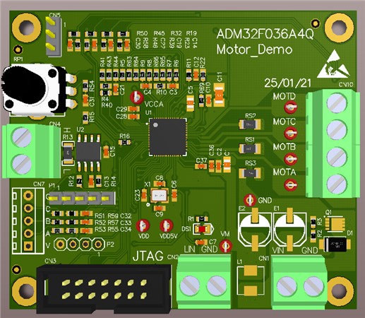ADM32F036A4Q電機驅動DEMO板